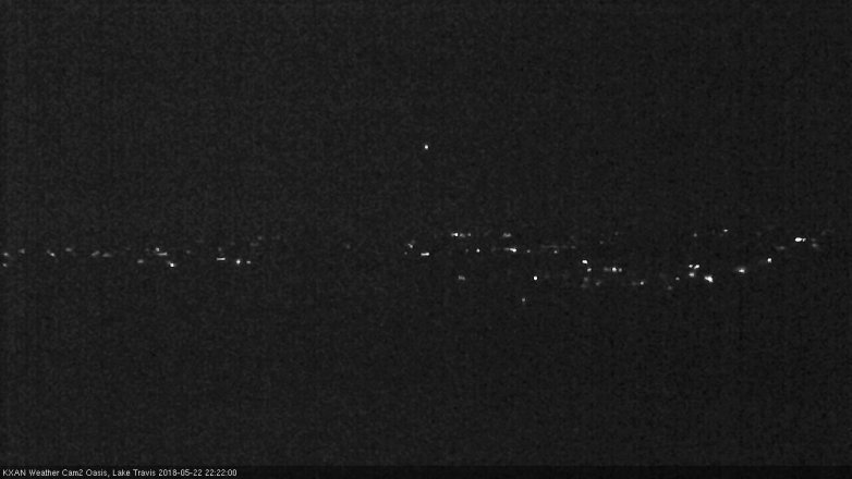 Lake Travis webcam, May 22, 2018 9:25 PM CT