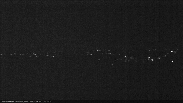 Lake Travis webcam, May 22, 2018 9:30 PM CT