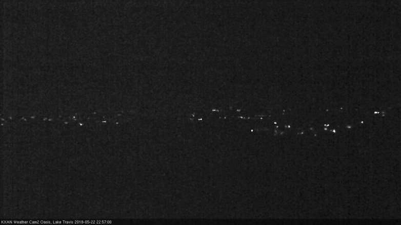 Lake Travis webcam, May 22, 2018 10:00 PM CT