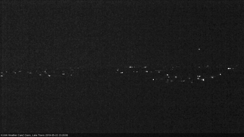 Lake Travis webcam, May 22, 2018 10:30 PM CT