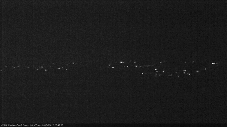 Lake Travis webcam, May 22, 2018 10:50 PM CT