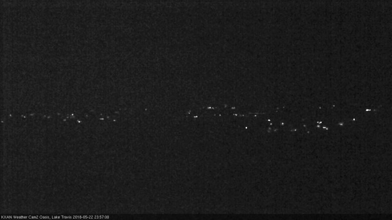 Lake Travis webcam, May 22, 2018 11:00 PM CT