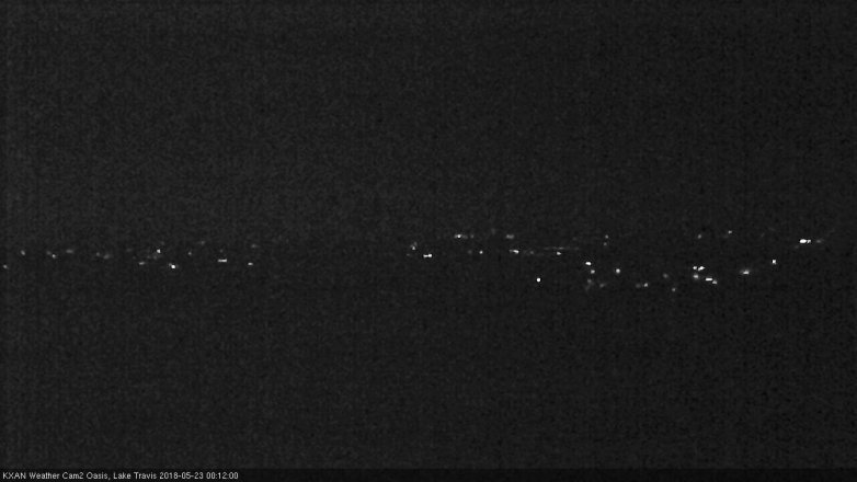 Lake Travis webcam, May 22, 2018 11:15 PM CT
