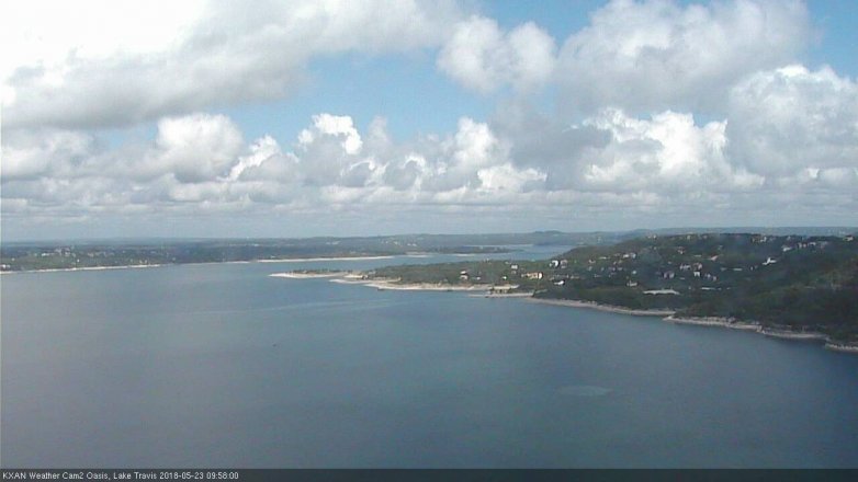 Lake Travis webcam, May 23, 2018 9:00 AM CT
