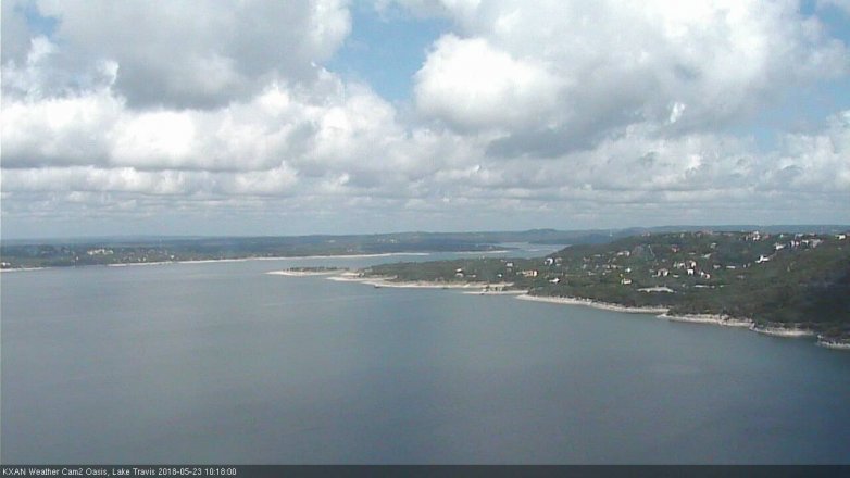 Lake Travis webcam, May 23, 2018 9:20 AM CT