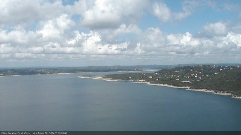 Lake Travis webcam, May 23, 2018 9:35 AM CT