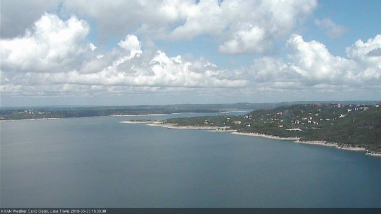 Lake Travis webcam, May 23, 2018 9:40 AM CT