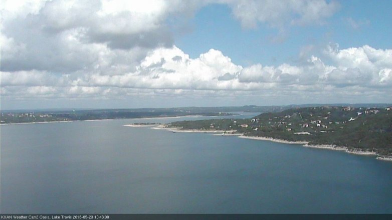 Lake Travis webcam, May 23, 2018 9:45 AM CT