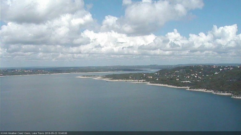 Lake Travis webcam, May 23, 2018 9:50 AM CT
