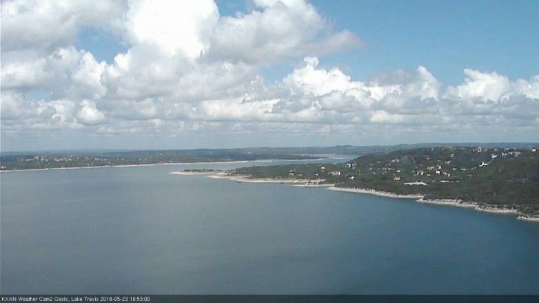Lake Travis webcam, May 23, 2018 9:55 AM CT
