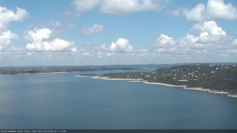 Lake Travis webcam, May 23, 2018 10:15 AM CT