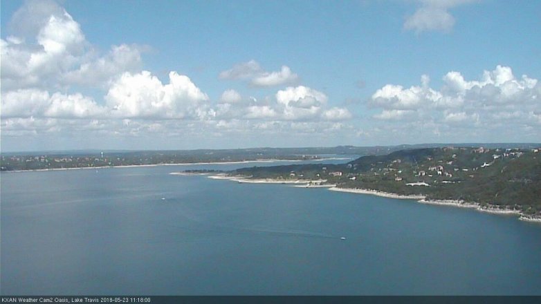 Lake Travis webcam, May 23, 2018 10:20 AM CT