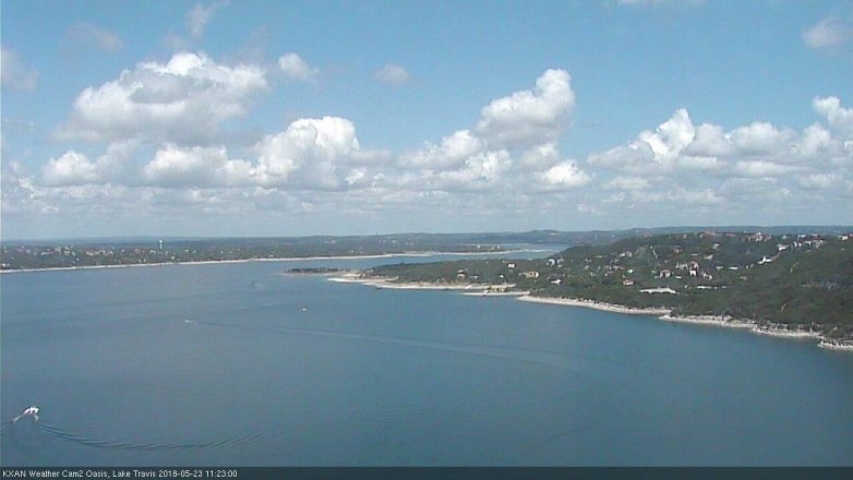 Lake Travis webcam, May 23, 2018 10:25 AM CT