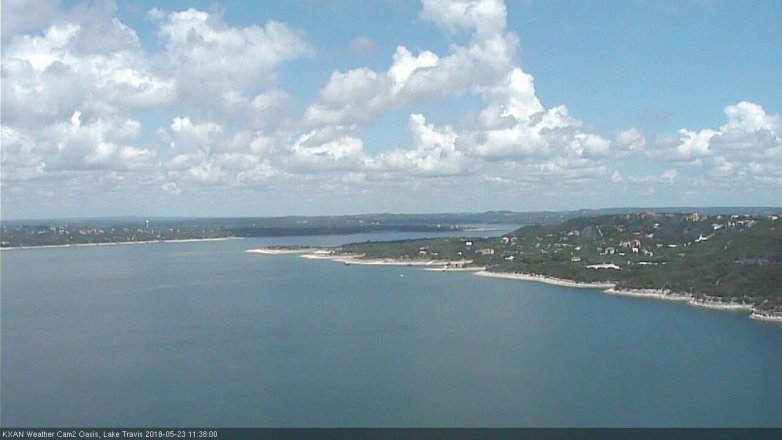 Lake Travis webcam, May 23, 2018 10:40 AM CT