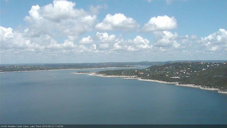 Lake Travis webcam, May 23, 2018 10:45 AM CT