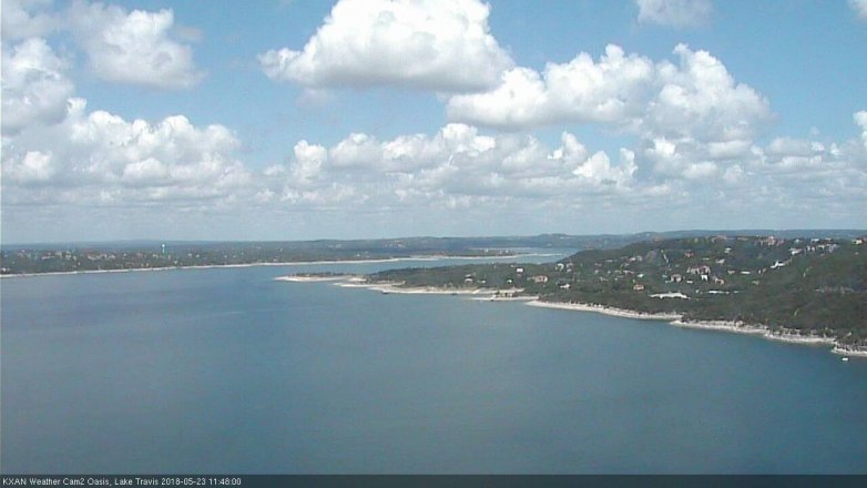 Lake Travis webcam, May 23, 2018 10:50 AM CT