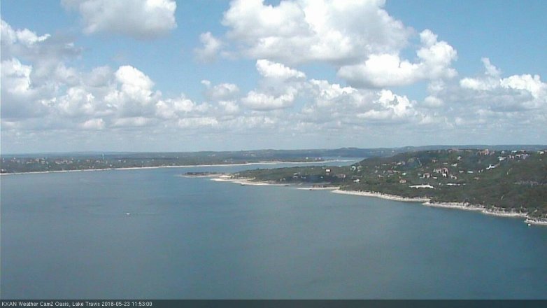 Lake Travis webcam, May 23, 2018 10:55 AM CT