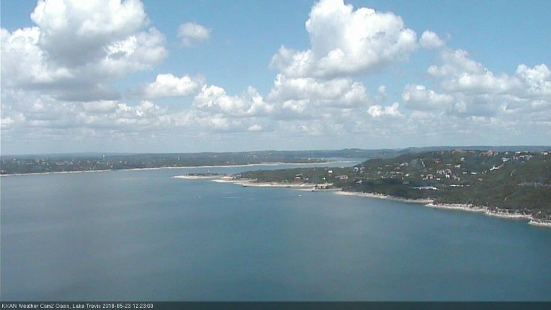 Lake Travis webcam, May 23, 2018 11:25 AM CT