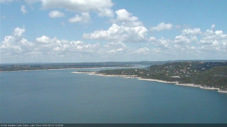 Lake Travis webcam, May 23, 2018 11:45 AM CT