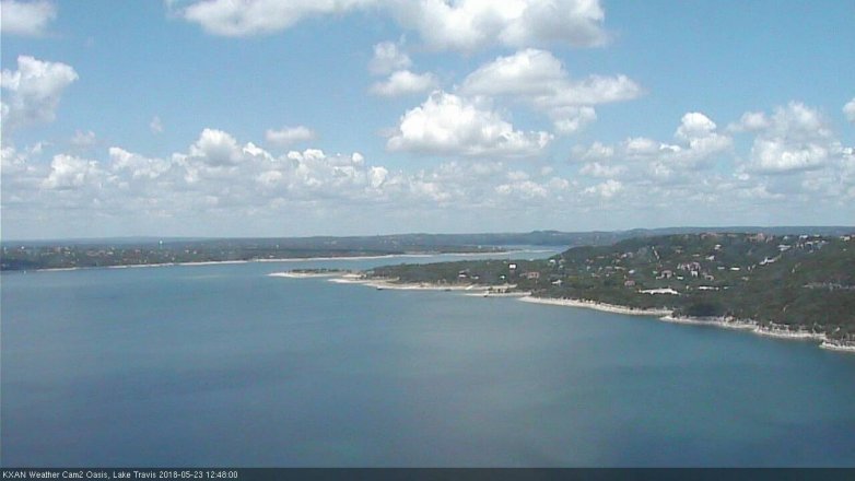Lake Travis webcam, May 23, 2018 11:50 AM CT