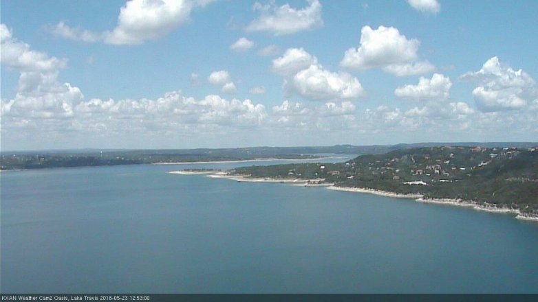 Lake Travis webcam, May 23, 2018 11:55 AM CT