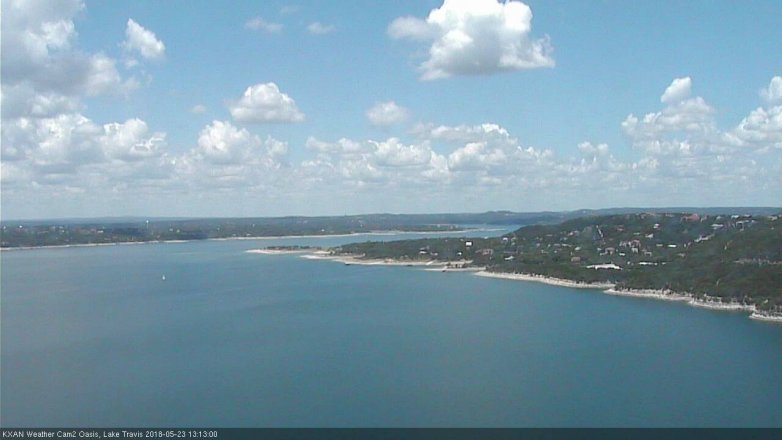 Lake Travis webcam, May 23, 2018 12:15 PM CT