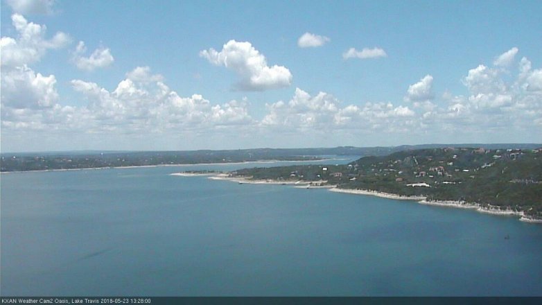 Lake Travis webcam, May 23, 2018 12:30 PM CT