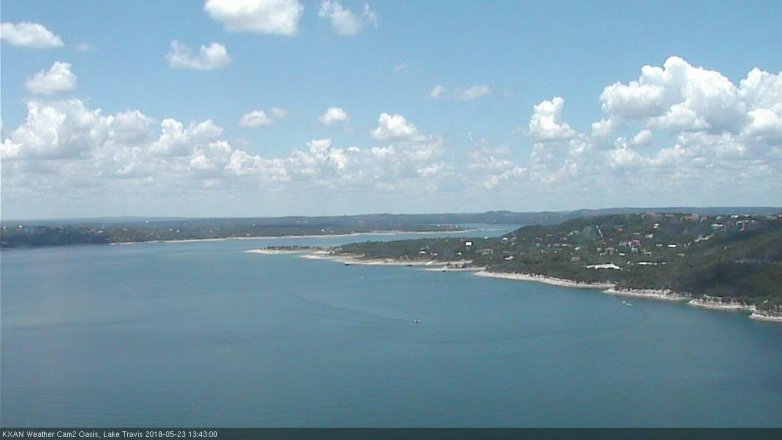 Lake Travis webcam, May 23, 2018 12:45 PM CT