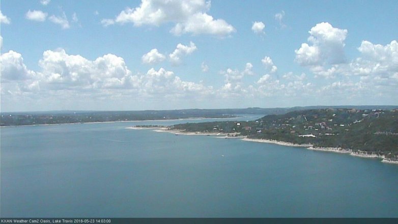 Lake Travis webcam, May 23, 2018 1:05 PM CT