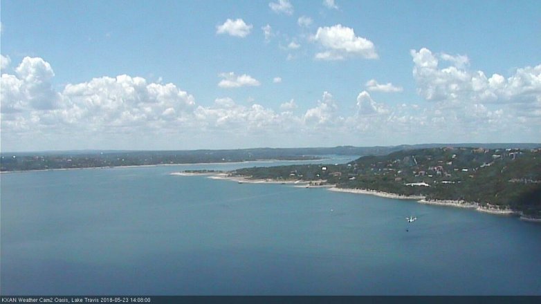 Lake Travis webcam, May 23, 2018 1:10 PM CT