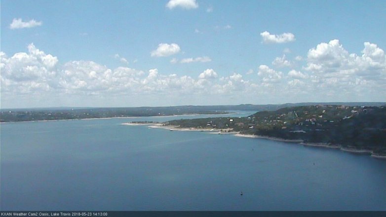 Lake Travis webcam, May 23, 2018 1:15 PM CT