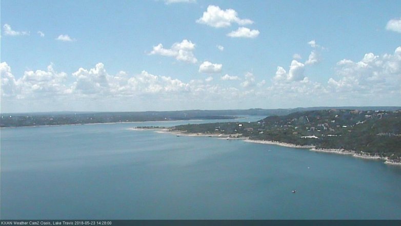Lake Travis webcam, May 23, 2018 1:30 PM CT