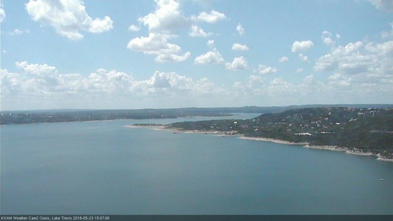 Lake Travis webcam, May 23, 2018 2:10 PM CT