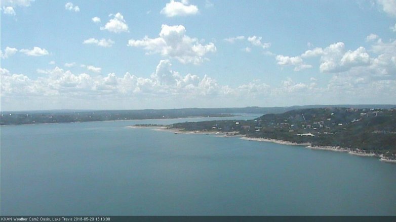 Lake Travis webcam, May 23, 2018 2:15 PM CT