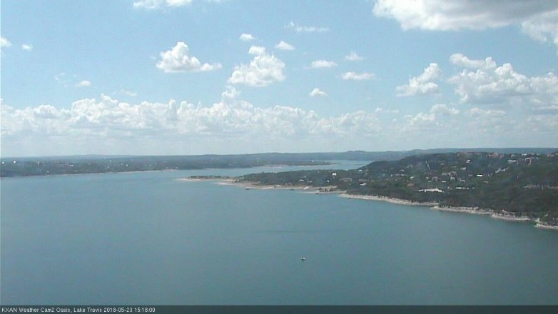 Lake Travis webcam, May 23, 2018 2:20 PM CT