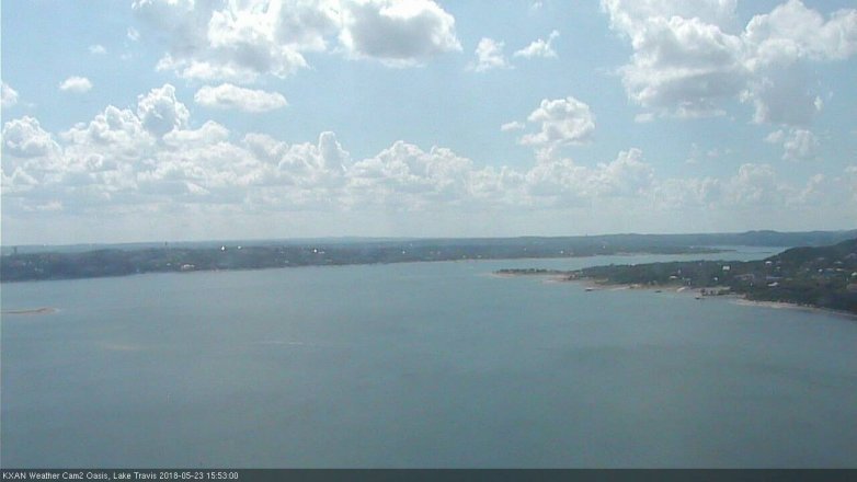 Lake Travis webcam, May 23, 2018 2:55 PM CT
