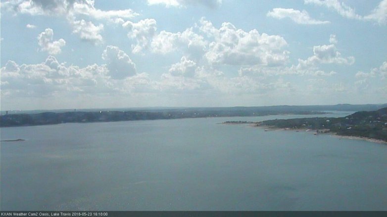 Lake Travis webcam, May 23, 2018 3:20 PM CT