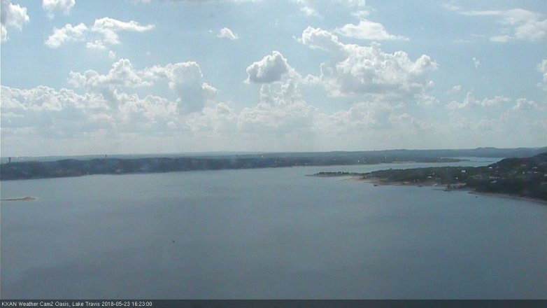 Lake Travis webcam, May 23, 2018 3:25 PM CT