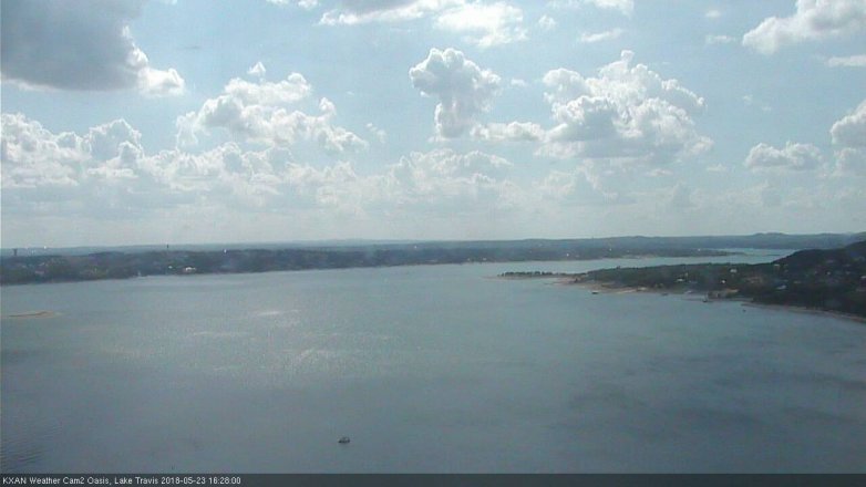 Lake Travis webcam, May 23, 2018 3:30 PM CT