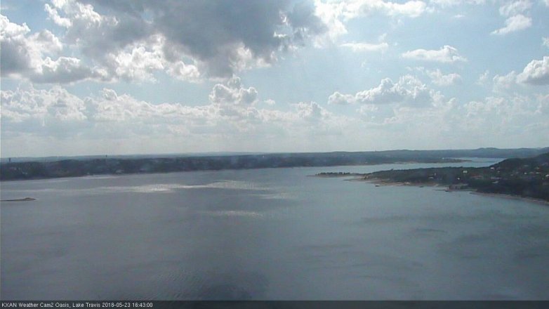 Lake Travis webcam, May 23, 2018 3:45 PM CT