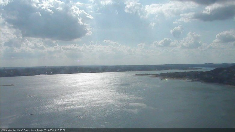 Lake Travis webcam, May 23, 2018 3:55 PM CT