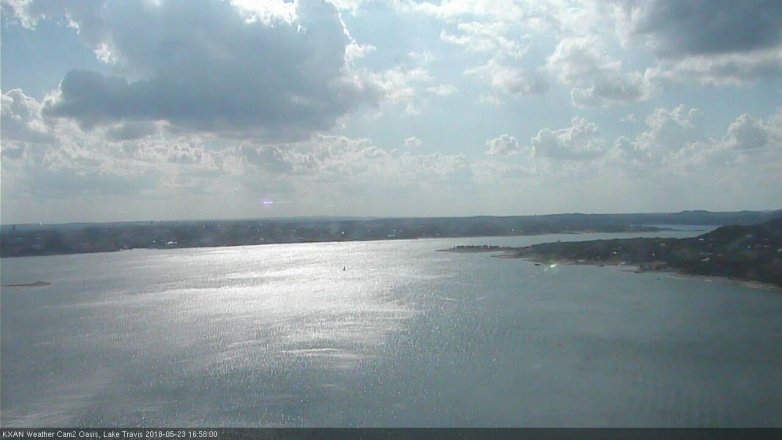 Lake Travis webcam, May 23, 2018 4:00 PM CT