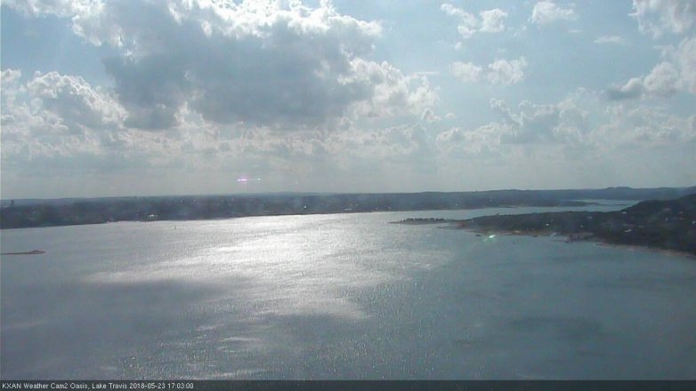 Lake Travis webcam, May 23, 2018 4:05 PM CT
