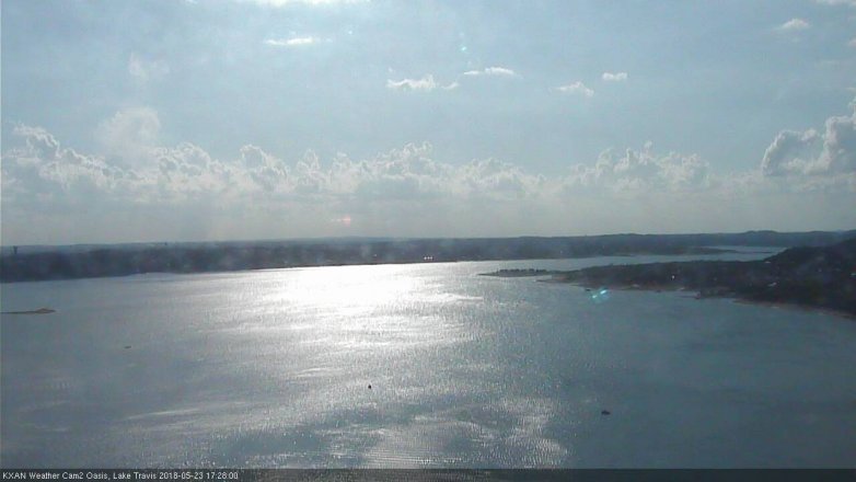 Lake Travis webcam, May 23, 2018 4:30 PM CT
