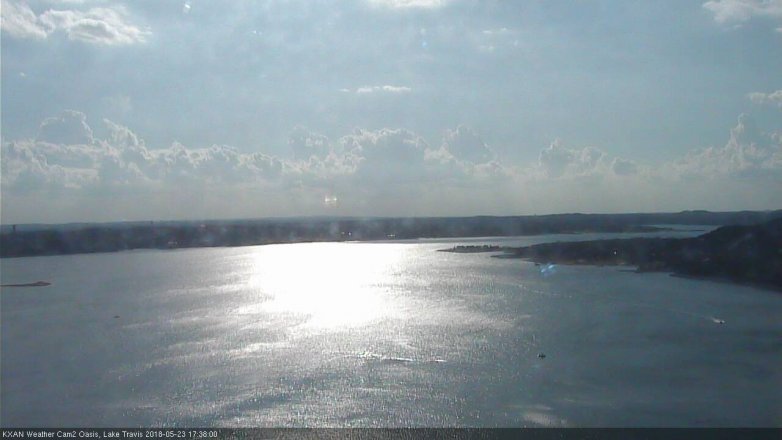 Lake Travis webcam, May 23, 2018 4:40 PM CT