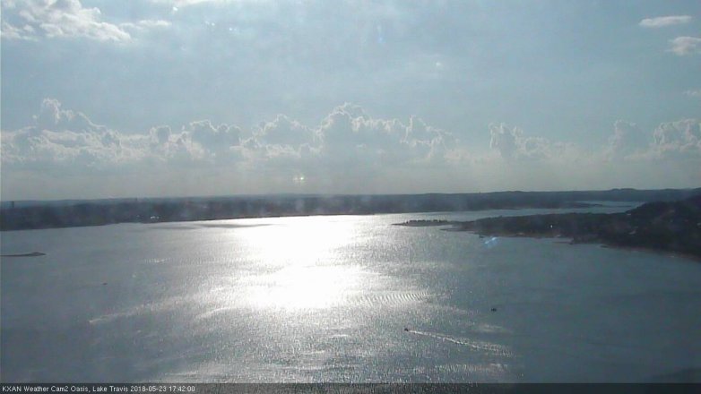 Lake Travis webcam, May 23, 2018 4:45 PM CT
