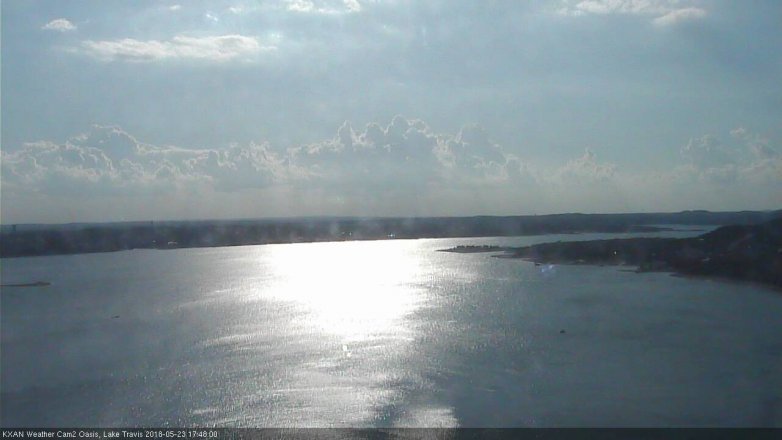 Lake Travis webcam, May 23, 2018 4:50 PM CT