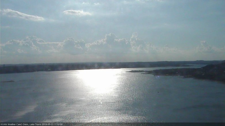 Lake Travis webcam, May 23, 2018 4:55 PM CT