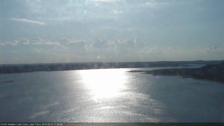 Lake Travis webcam, May 23, 2018 5:00 PM CT