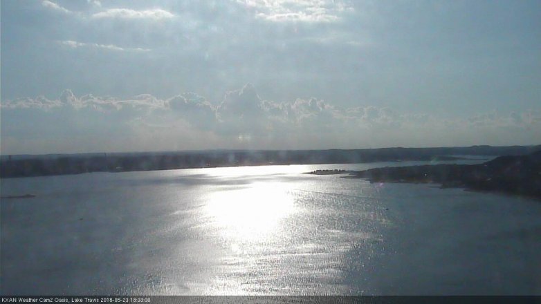 Lake Travis webcam, May 23, 2018 5:05 PM CT